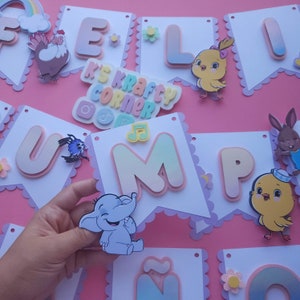Canticos Feliz Cumpleaños banner/ canticos party decor/ customizable/ Happy Birthday banner