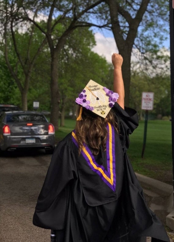 Graduation Cap Toppers/ Flower Graduation Cap/ Glitter Graduation