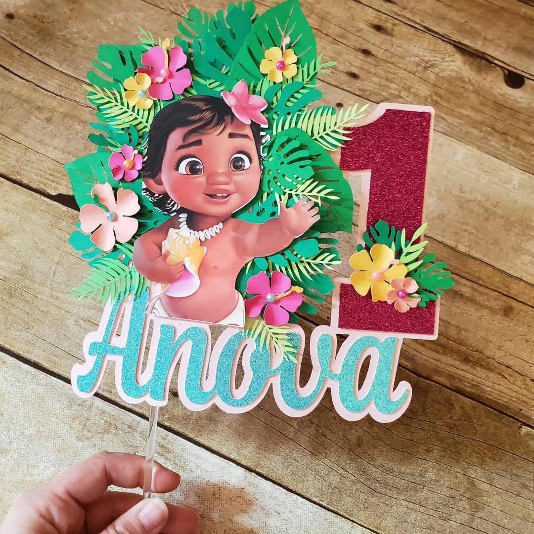 Baby Moana Cute Lovely Girl Edible Cake Toppers – Ediblecakeimage