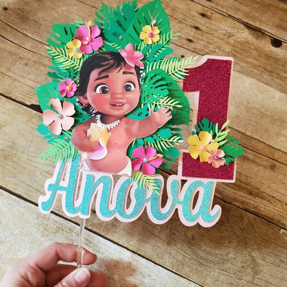Moana Cake Topper Custom Cake Topper Moana Decorations Baby Etsy Moana Cake Topper Custom Cake Topper Moana Decorations Baby Etsy