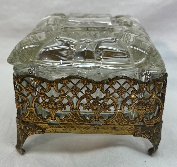 Heavy French Lead Crystal Hollywood Regency Cut Cryst… Gem