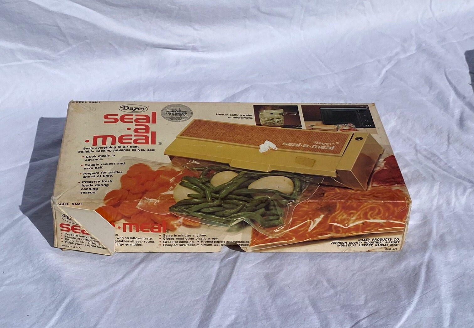 Vintage Dazey Seal A Meal Bags Boilable Cooking 12 Pouches 8 x 12 Model 6003