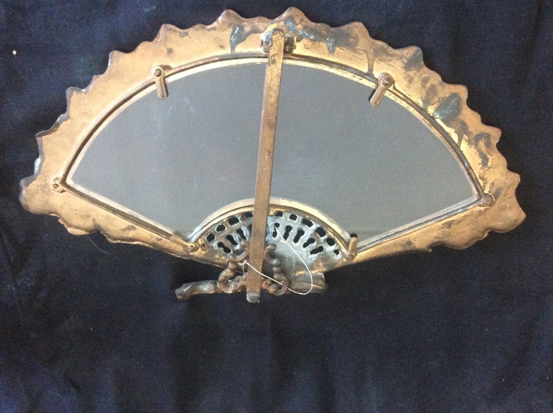 Vintage Brass Victorian Fan Shaped Brass Picture Frame With Etsy