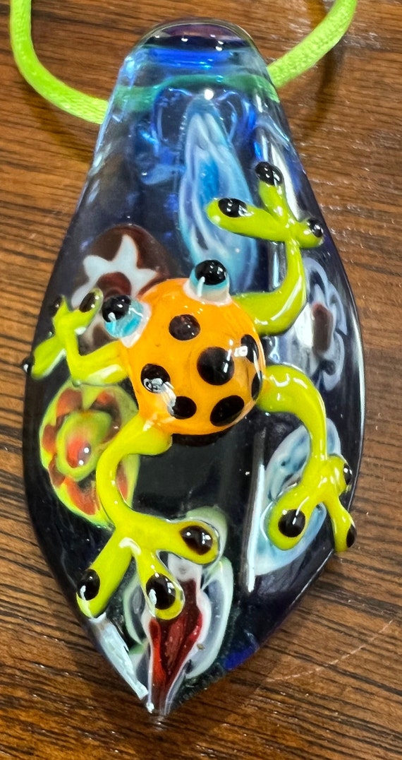 Vintage Mid-Century Murano Glass Whimsical Frog T… - image 2