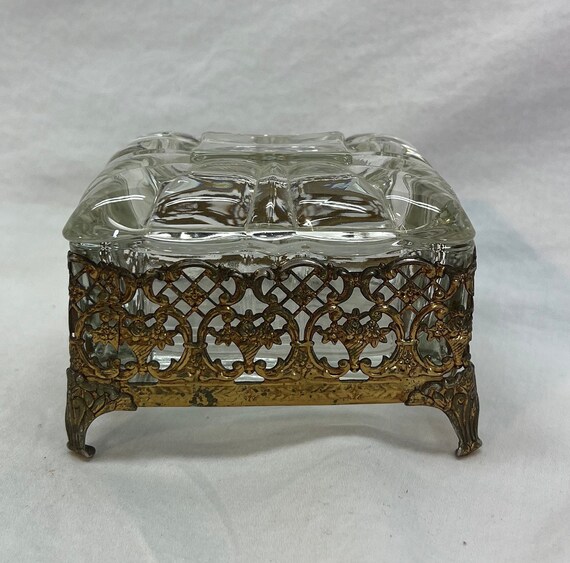 Heavy French Lead Crystal Hollywood Regency Cut Cryst… Gem