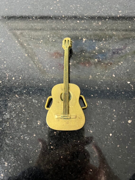 1978 Baron Acoustic Guitar Belt Buckle - Solid Brass - Etsy display picture 3