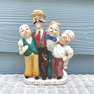 Vintage Napco Barbershop Quartet Vase: Mid-Century Ceramic Planter