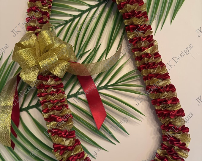 READY TO SHIP ribbon leis, graduation leis, leis