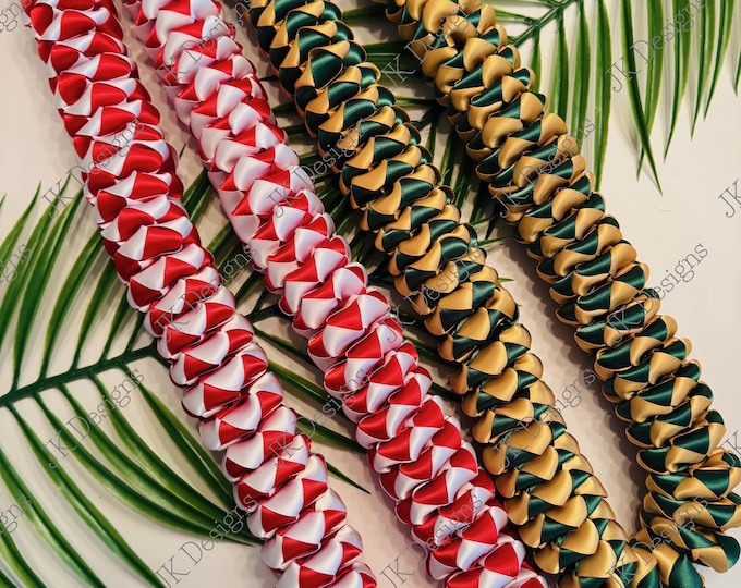 READY TO SHIP Shampoo Ginger Flower Lei, Graduation lei, ribbon lei