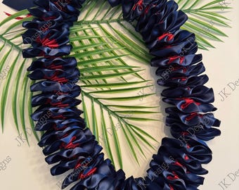 READY TO SHIP lei, Graduation lei, ribbon lei