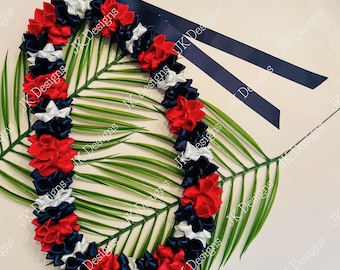 READY TO GO Flower leis, Graduation leis, ribbon leis