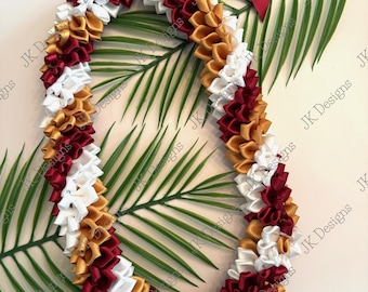 READY TO GO Flower lei, Graduation leis, ribbon leis, lei