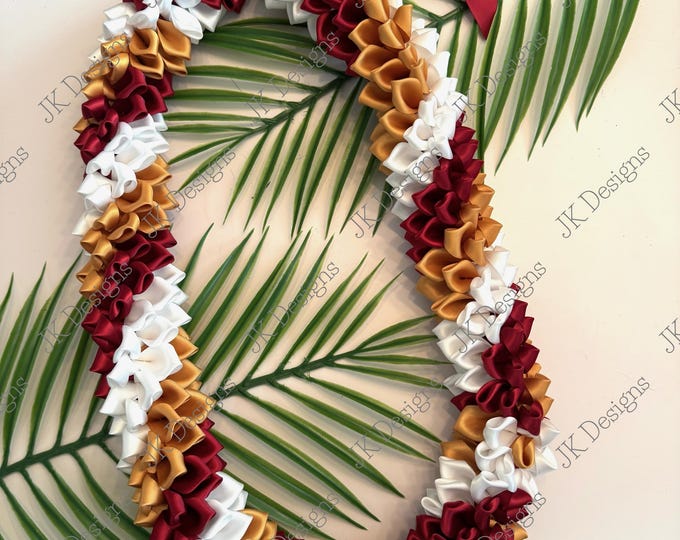 READY TO GO Flower lei, Graduation leis, ribbon leis, lei