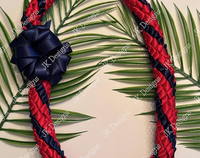 READY TO SHIP Lei, Graduation lei, ribbon lei