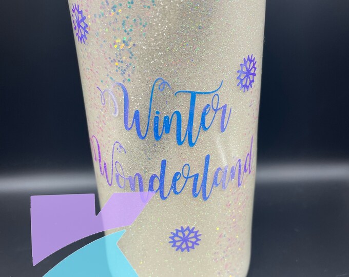 Winter Wonderland Face 22 oz tumbler, all day cold and warm