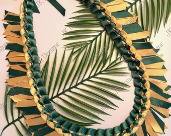 READY TO SHIP warrior ribbon leis, graduation leis, leis