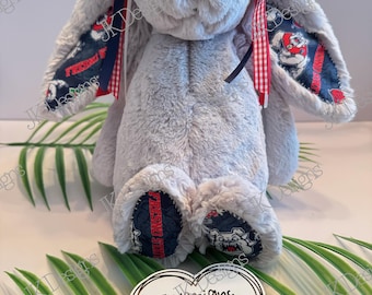 Fresno State Jellycat Bunny, Gray Medium