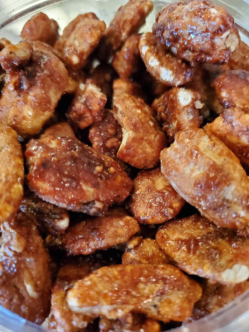 Praline Pecans Salted Praline Pecans Candied Pecans Glazed Etsy