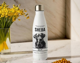 Custom Pet Tumbler - 500ml Stainless Steel Bowling for Dog & Cat Lovers