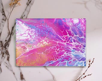 Rainbow Marble Placemat - Luxury Glass Table Mat