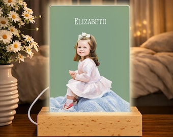 Personalised LED Acrylic Plaque Photo Frame – Custom Photo Gift