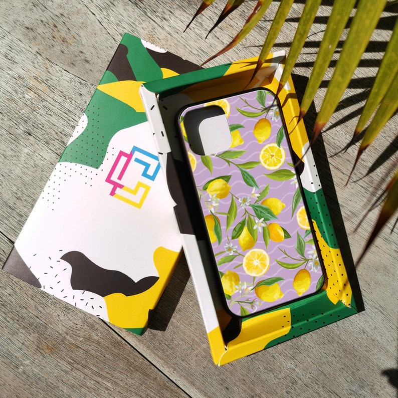 Personalised Pattern Cover Limoncello Phone Case Tempered Glass Case for All Apple iPhone /& Samsung Galaxy Models