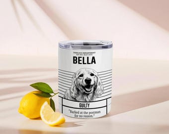 Custom Pet Tumbler - 300ml Stainless Steel Cup for Dog & Cat Lovers