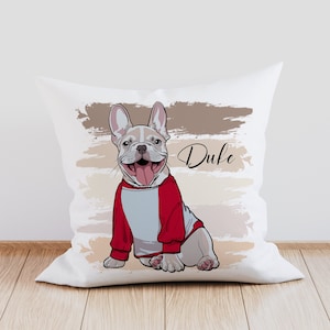 Custom Hand-drawn Pet Pillow | Personalised Pet Portrait | Pet memorial gift | Gifts for Dog Lovers & Pet Loss | Hand-drawn Pet Vector