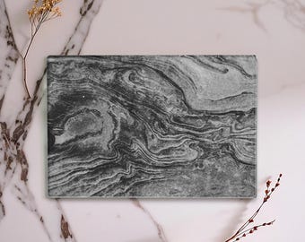 Grey Stone Marble Placemat - Luxury Glass Table Mat