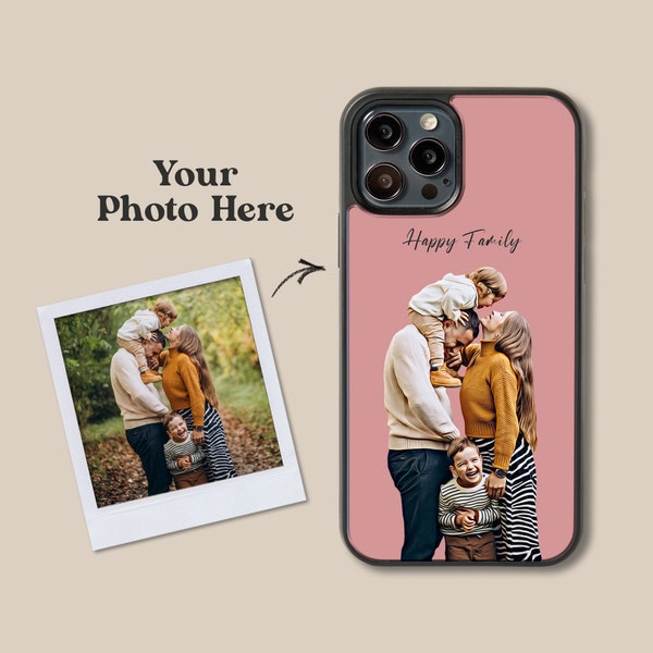 Custom Family Portrait Phone Case | Personalised People Cover | Unique Artist Impression | Valentine Gift for him / her | iPhone & Samsung