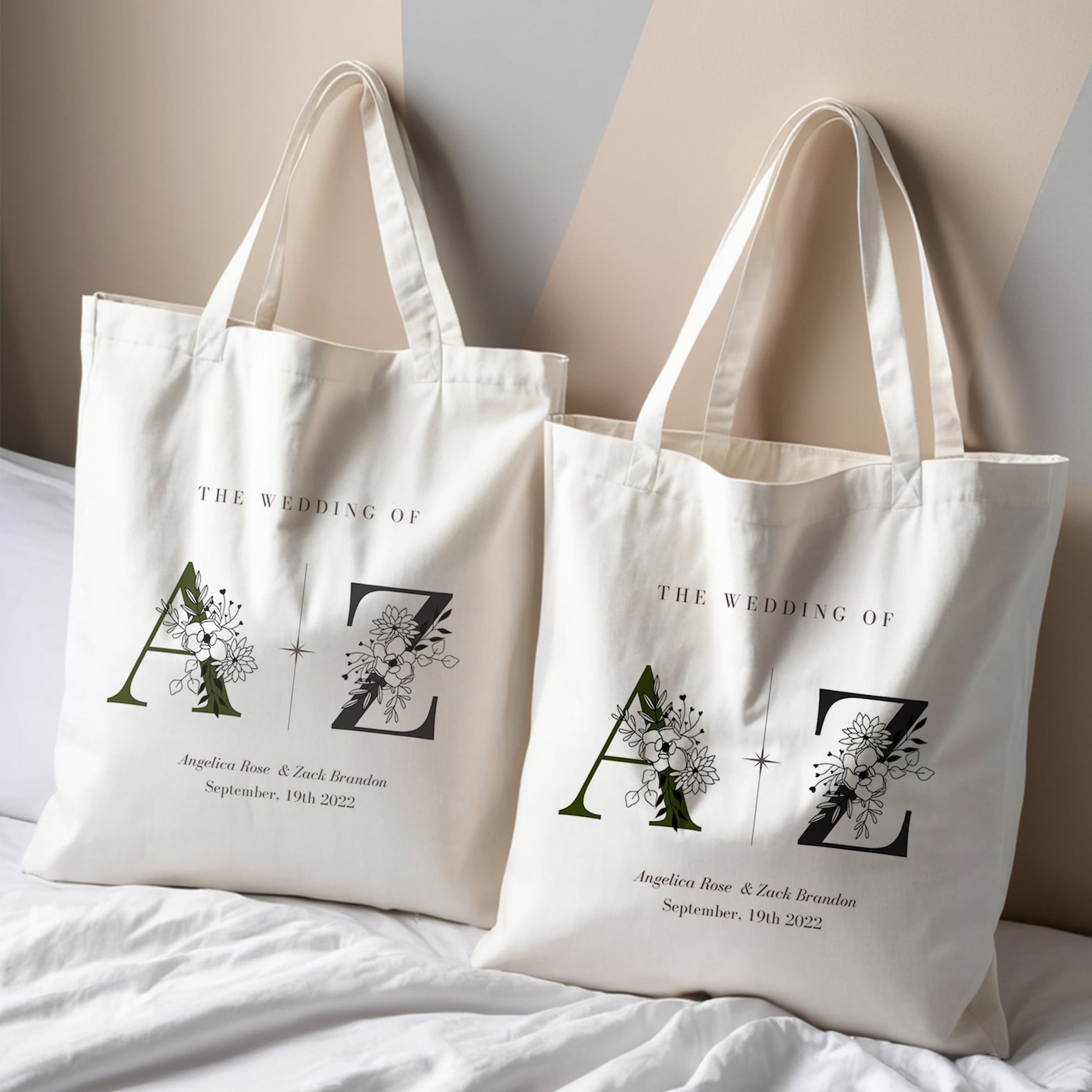 Personalized Wedding Tote Bag Favors | Bulk Photo Gift - Etsy