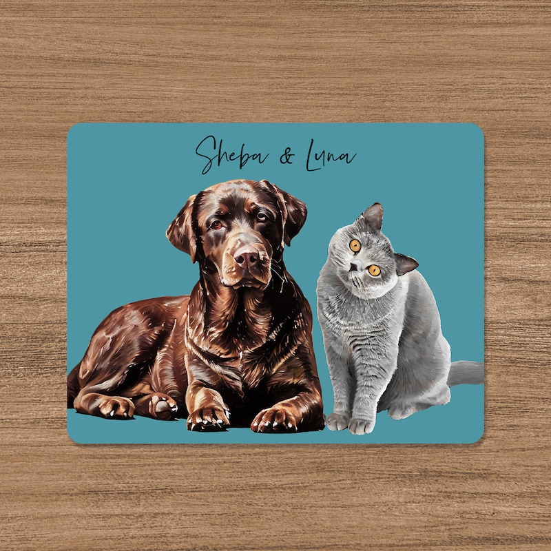 Cat Mouse Pad Custom - Etsy UK