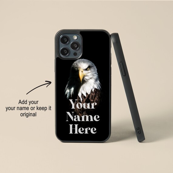 Eagle Phone Case Personalised Name Animal Case Tempered Etsy UK