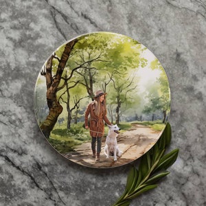 Custom Pet Portrait Coasters - Personalized Watercolour Painting from Your Photo  | Glass Placemats | Coffee Table Coaster