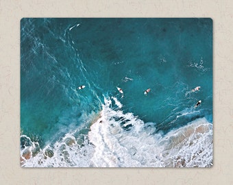 Surf Landscape 3 in oils Wall Art | Unique Oil Painting | Personalised Print on Metal | Landscape Gift | Housewarming gift for her / him