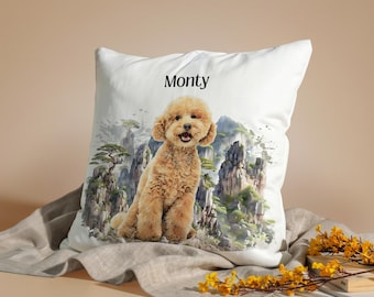 Custom Portrait Pet Pillow - Gifts for Dog Lovers & Pet Loss – 4 art styles