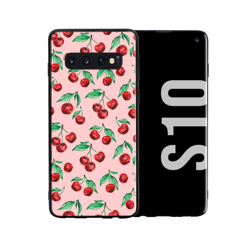 Cherry Phone Case Tempered Glass for All Apple iPhone /& Samsung Galaxy Model Personalised Pattern Cover