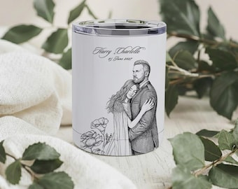 Personalized Stainless Steel Tumblers - Custom Engrave Travel Mugs - 300 ml