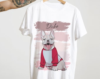 Custom Pet Portrait Unisex T-shirt | Hand-drawn Vector | Personalized Unisex Shirt for Adults and Kids | Birthday Gift for Pet Owners
