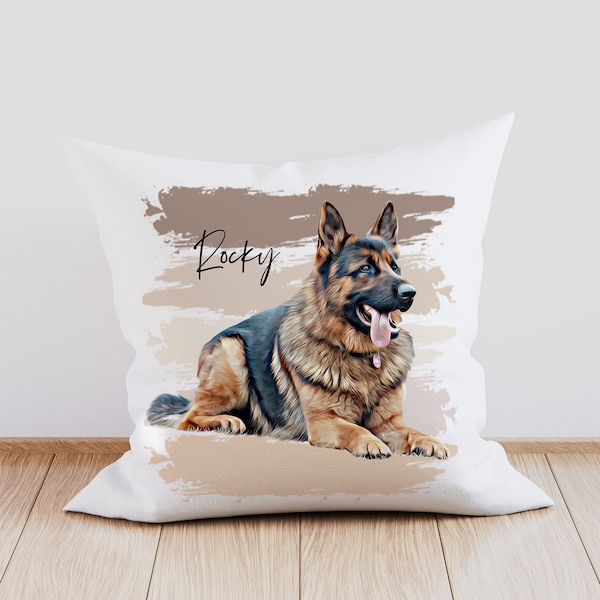 Custom Pet Pillow | Personalised Pet Portrait | Pet memorial gift | Gifts for Dog Lovers & Pet Loss | Pet portrait painting – 4 art styles