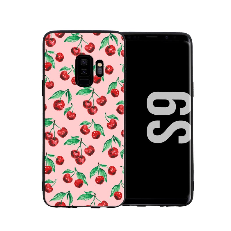 Cherry Phone Case Tempered Glass for All Apple iPhone /& Samsung Galaxy Model Personalised Pattern Cover