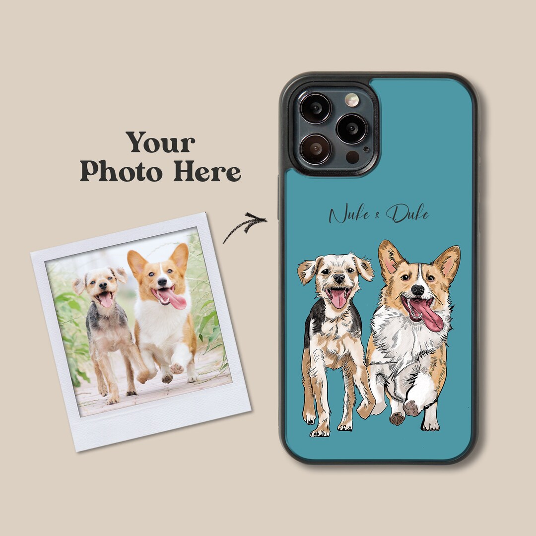 Hand drawn Sketch Pet Phone Case Pet Portrait Case Dog Cat Memorial hand-drawn-sketch-pet-phone-case-pet-portrait-case-dog-cat-memorial