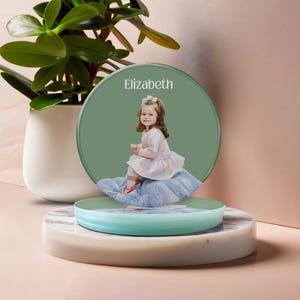 Personalized Family Portrait Coasters | A Touch of Elegance for Your Home | Glass Placemats | Coffee Table Coaster
