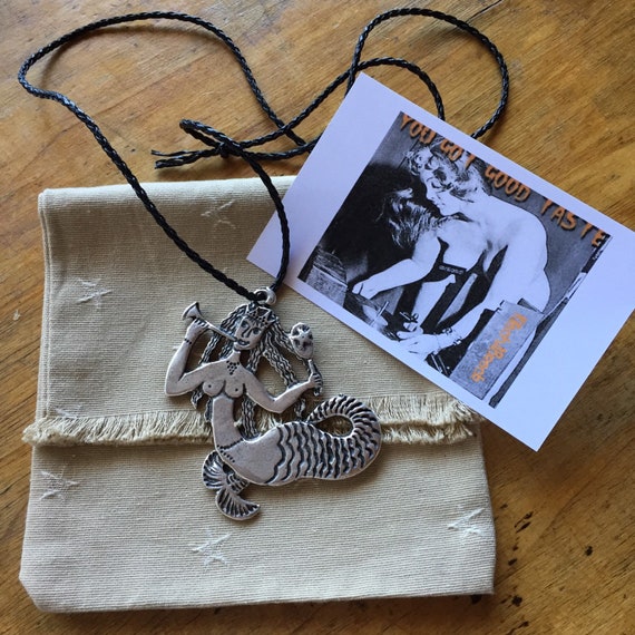 Pendantif Mermaid In Silver Brass Very Original Costume Etsy