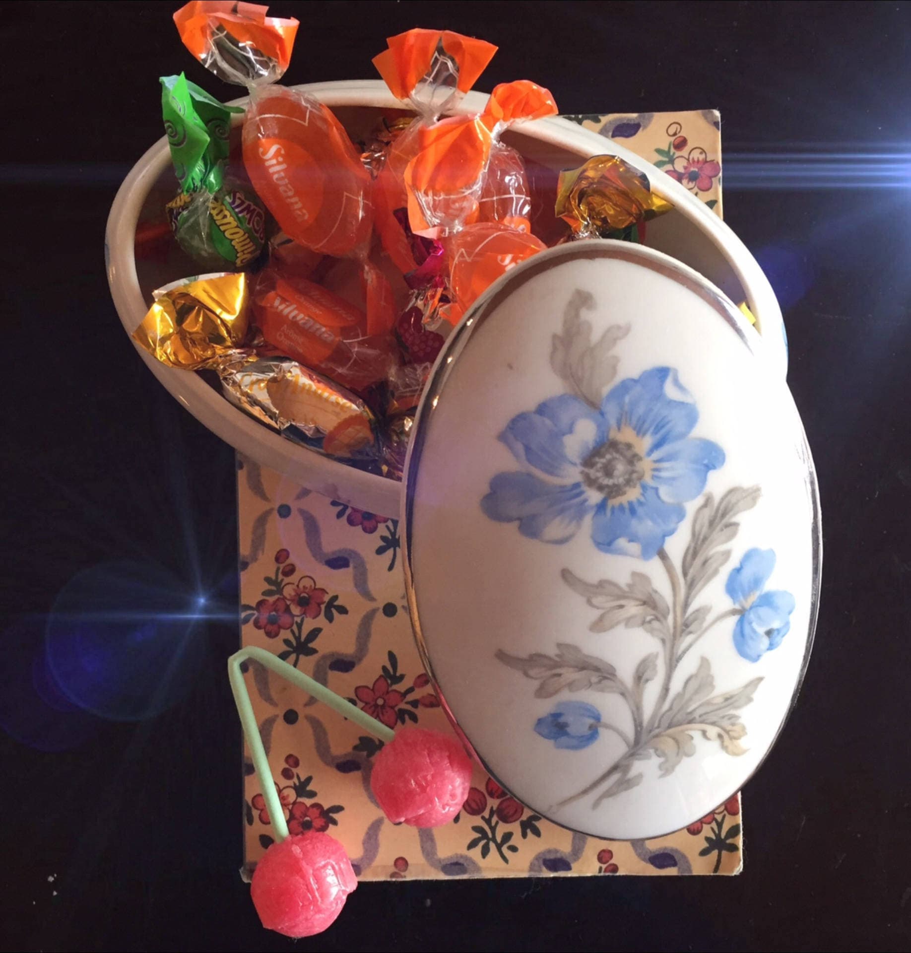 Candy Jewelry Box Secret Box. Romantic Porcelain Pattern Etsy