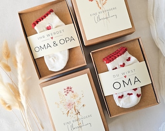 Schwangerschaft verkünden Geschenkbox, Schwangerschaftsverkündung Geschenk, Wir bekommen ein Baby, Überraschung für Familie