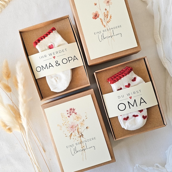 Schwangerschaft verkünden Geschenkbox, Schwangerschaftsverkündung Geschenk, Wir bekommen ein Baby, Überraschung für Familie