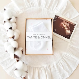 Schwangerschaft verkünden Geschenkbox, Schwangerschaftsverkündung Geschenk, Wir bekommen ein Baby, Überraschung für Familie, Du wirst Oma imagen 12