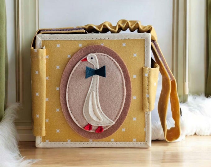 Montessori Quiet Book: Sensory Toy for Toddlers, Custom Felt Activity Book
