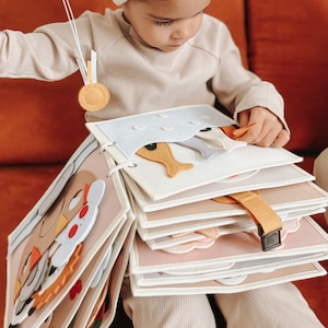 toddler quiet book, montessori quiet book for baby 1 year old, kinderkrama